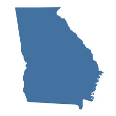 Georgia state border map