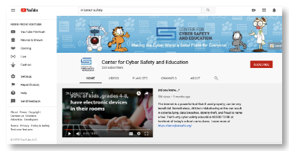 Center for cyber safety and education website