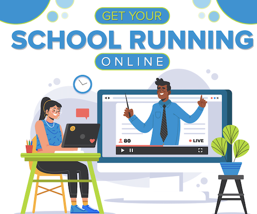 Featured image for “4 steps to get your school running online”
